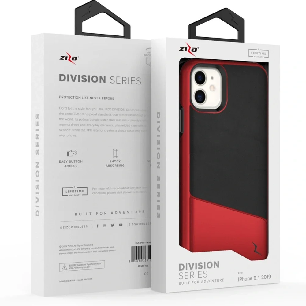 ZIZO DIVISION SERIES iPHONE CASE BLACK and RED